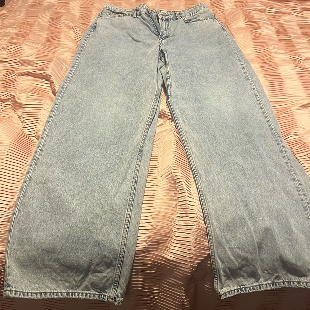 H&M Highrise Wide Leg Jeans